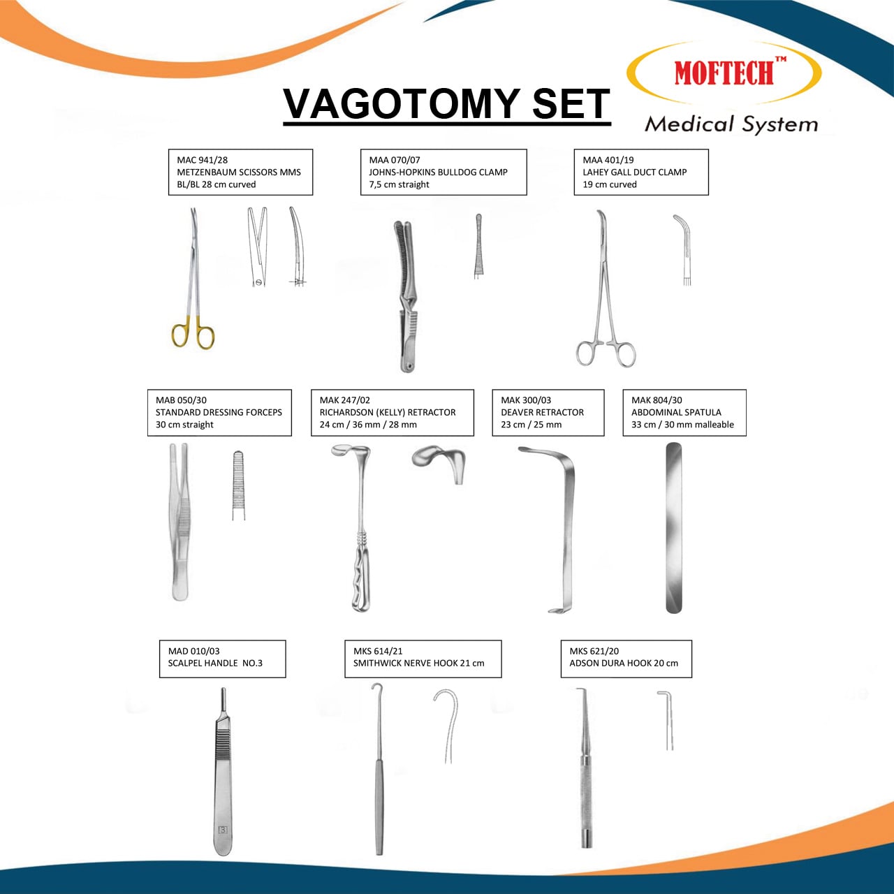 MOFTECH Vagotomy Set