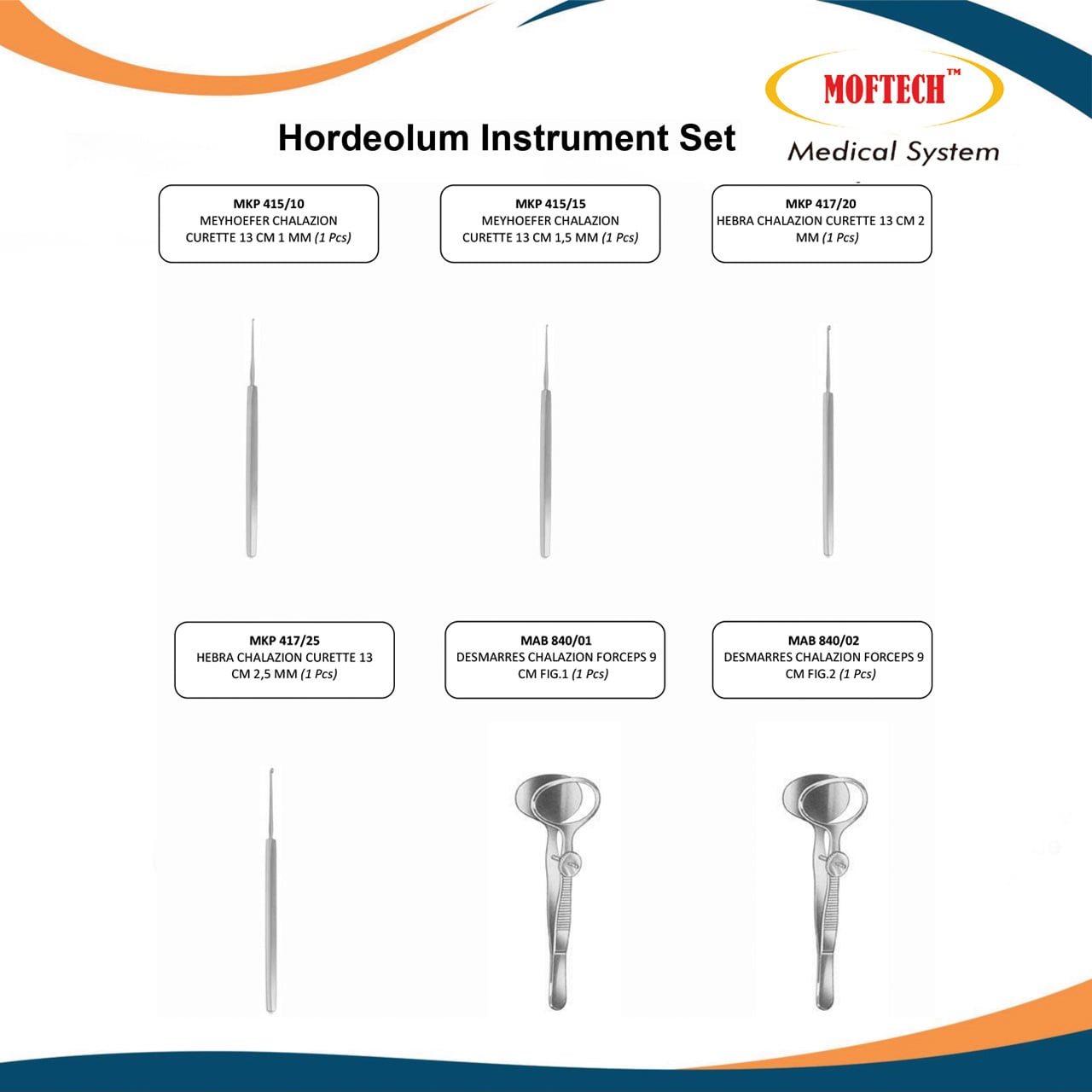 MOFTECH Hordeolum Instrument Set