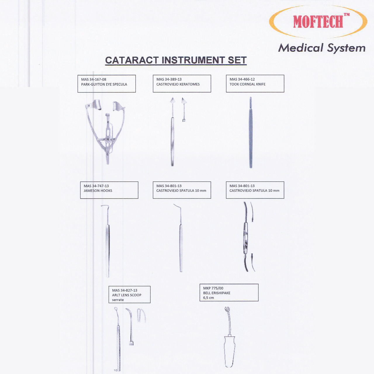 MOFTECH Catarac Instrument Set