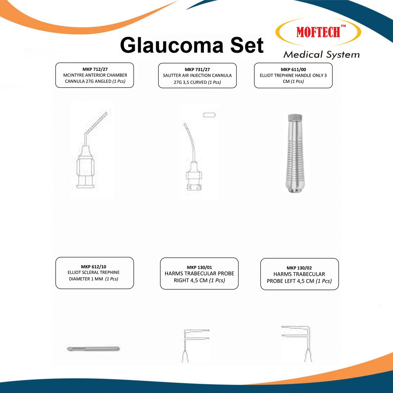 MOFTECH Glaucoma Set