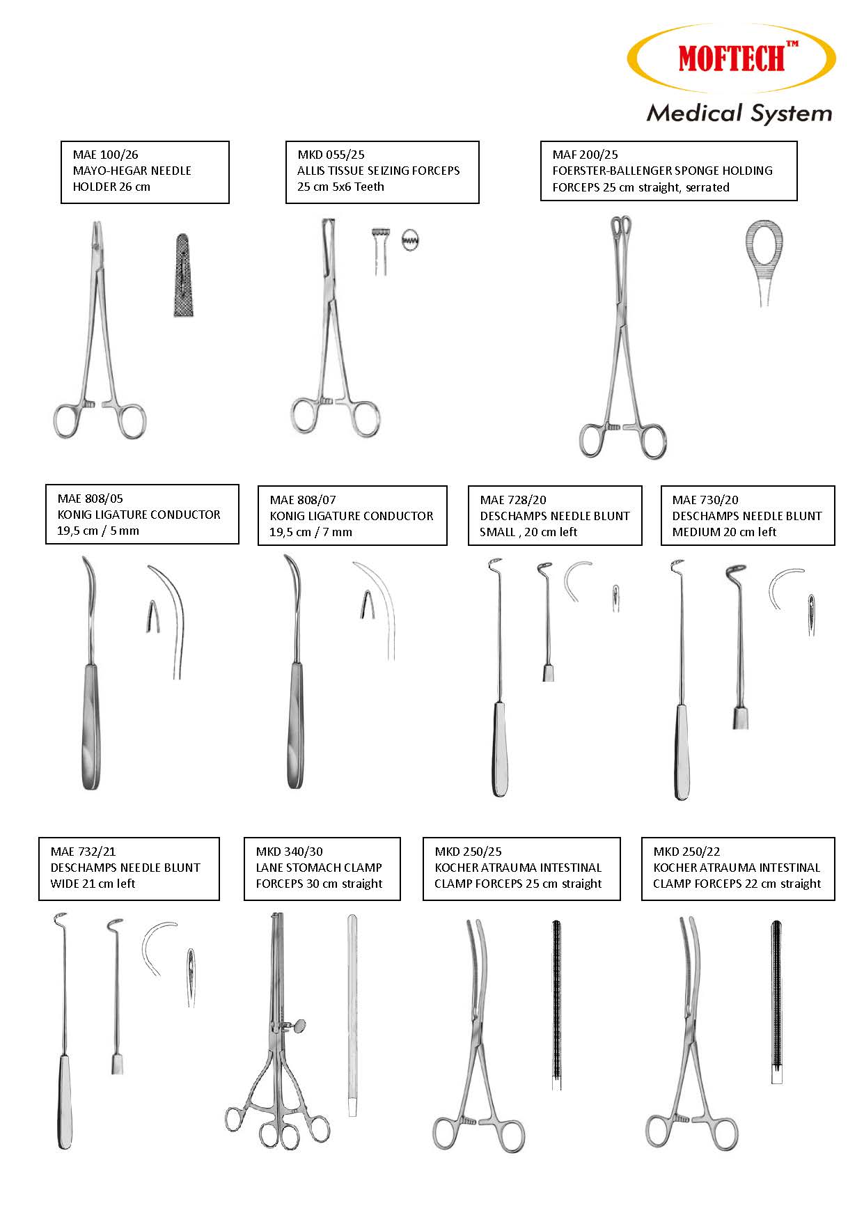 MOFTECH Stomach Operation Set