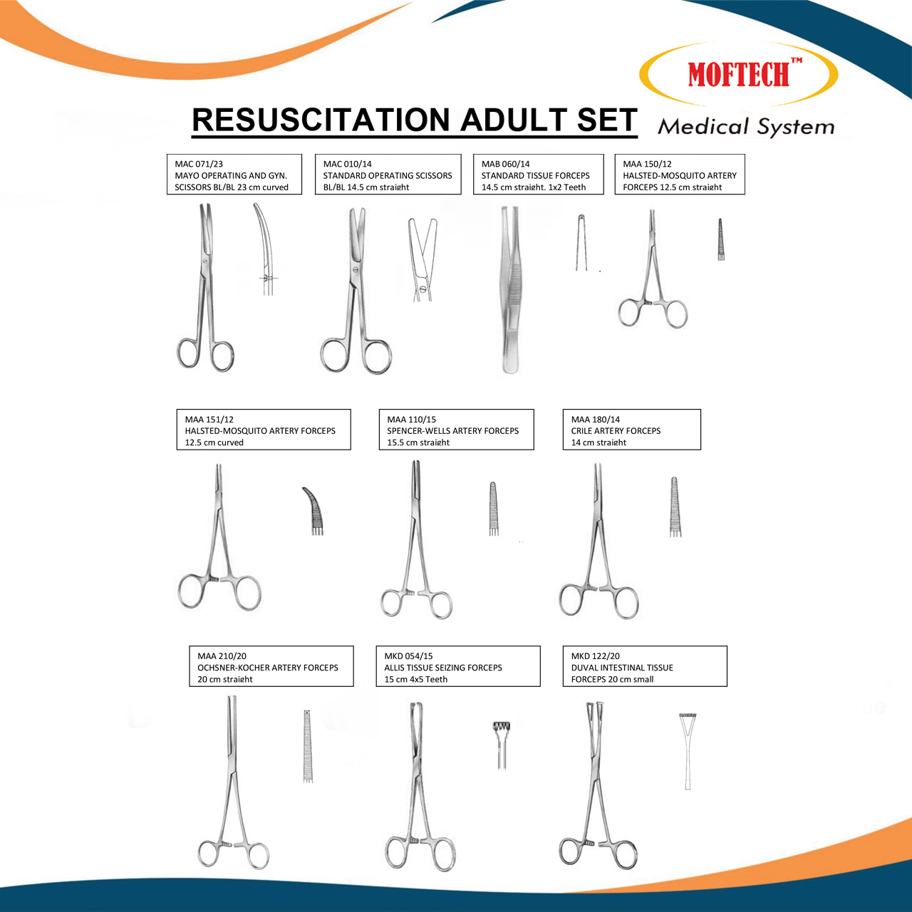 MOFTECH Resuscitation Adult Set