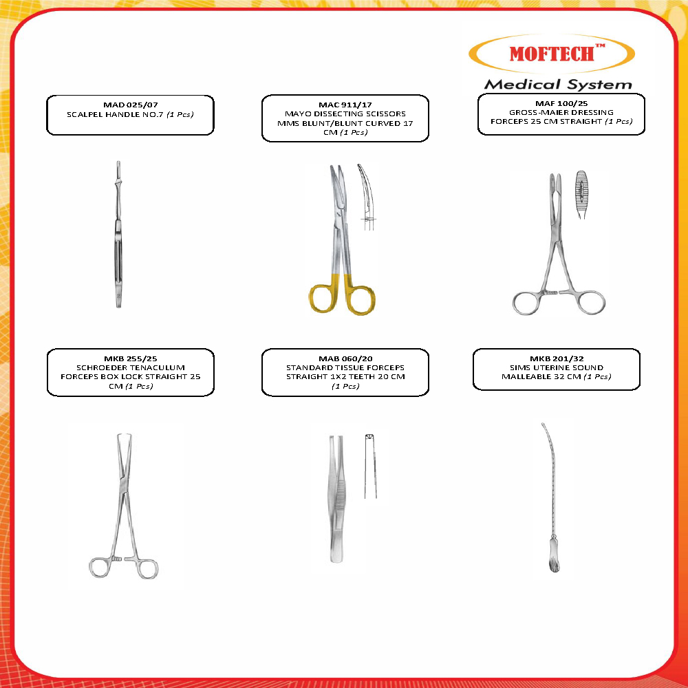 MOFTECH Abort and Currettage Set