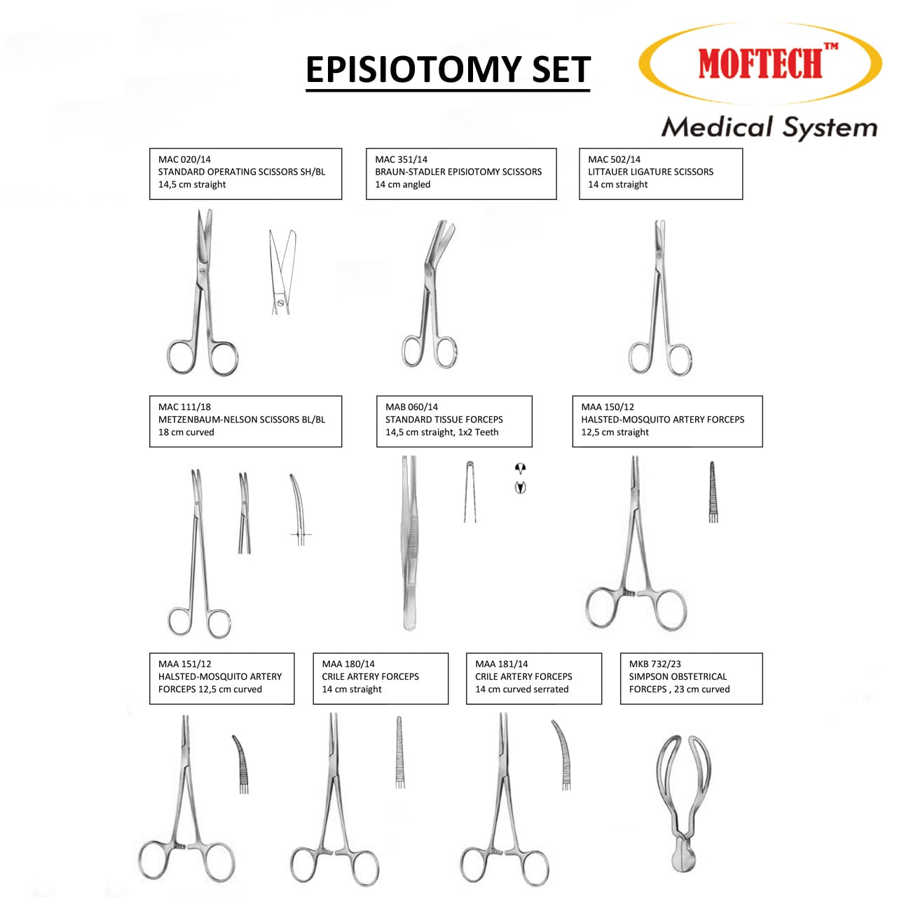 MOFTECH Episiotomy Set