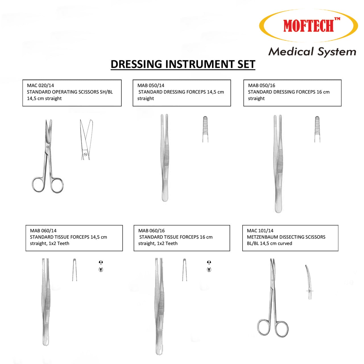 MOFTECH Dressing Instrument Set