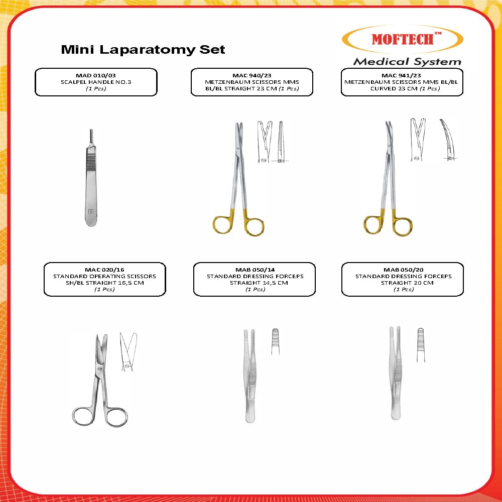 MOFTECH Mini Laparatomy Set
