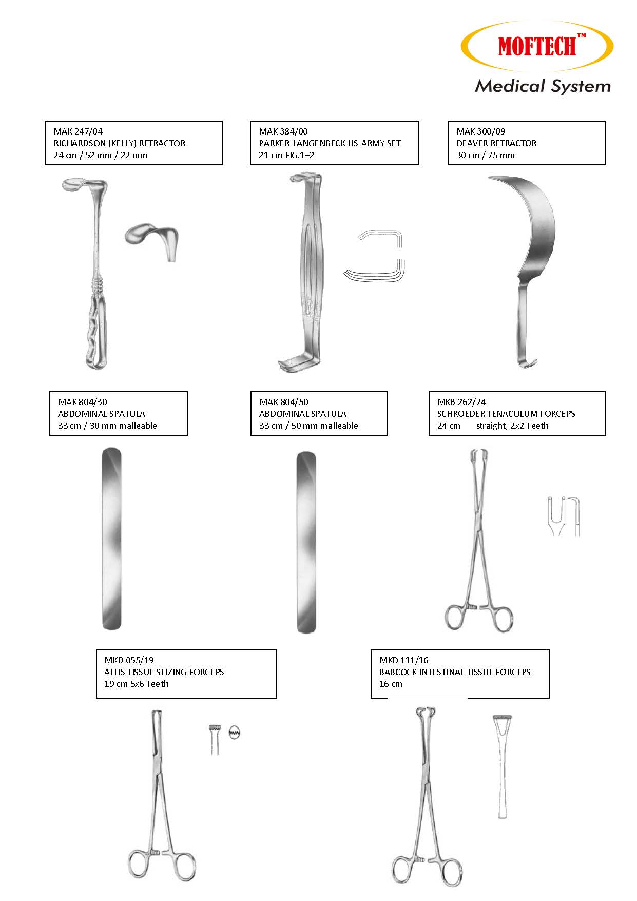 MOFTECH Hysterectomy Vaginal Set