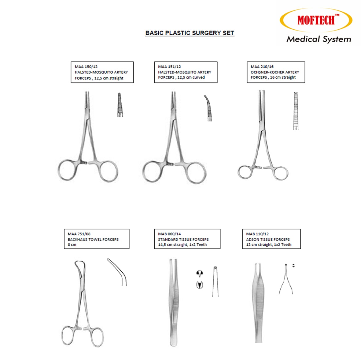 MOFTECH Basic Plastic Surgery Set